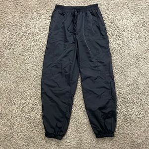 Black wind-breaker pants